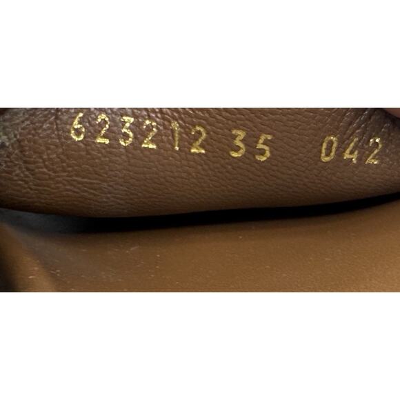 Gucci Cloth Mule Platform Blue Denim Monogram Sandals Size 35 US 5 MSRP $590 - Picture 7 of 9